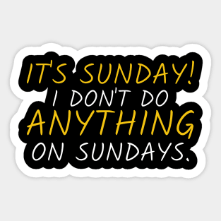 Its Sunday Sticker